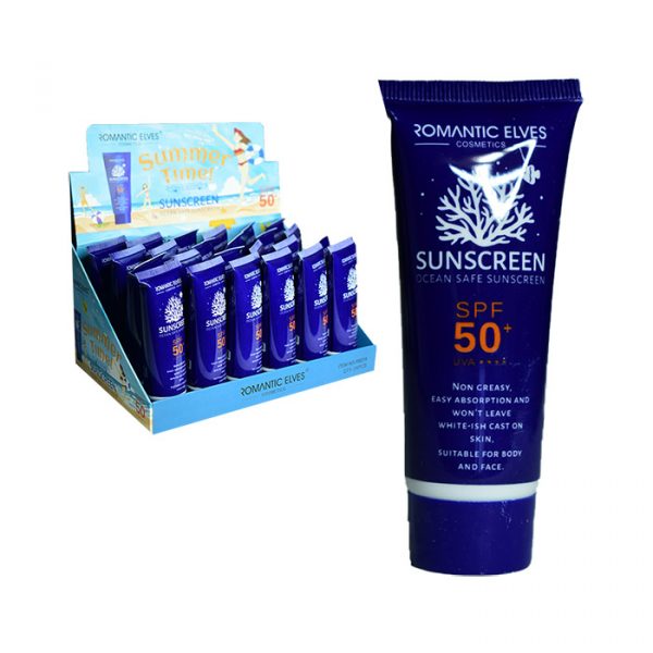 Protector solar romantic queen spf empaque azul