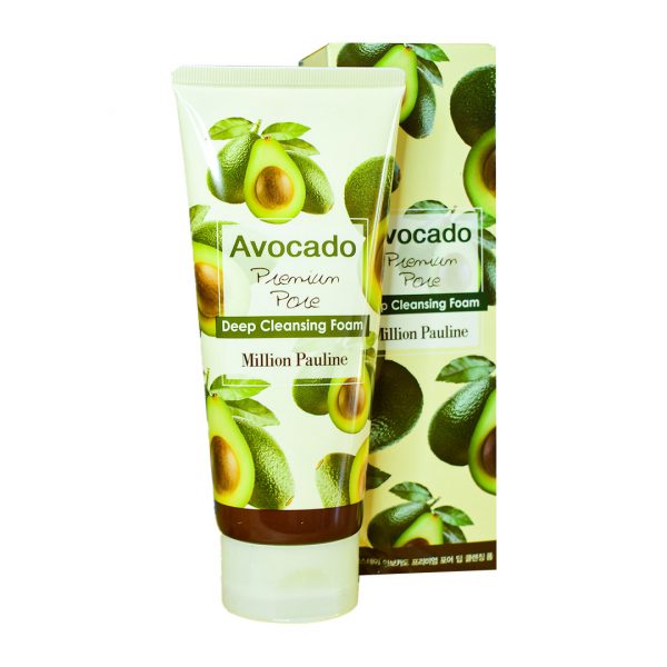 Espuma limpiadora facial de aguacate marca Million Pauline
