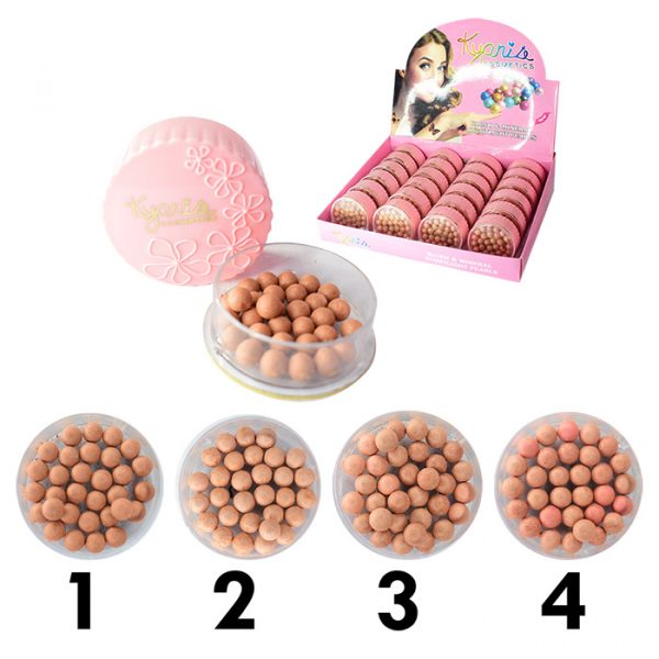 Rubores de perlas kyarite cosmetics caja rosada