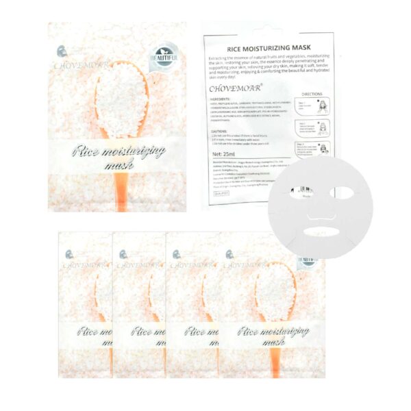 Mascarilla facial con extracto de arroz Chovemoar