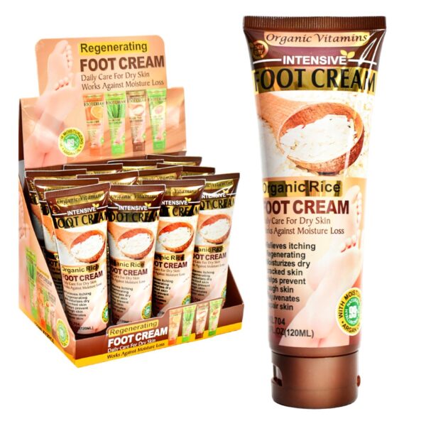 Crema De Vitaminas Orgánicas Y Arroz Para Pies 120Ml
