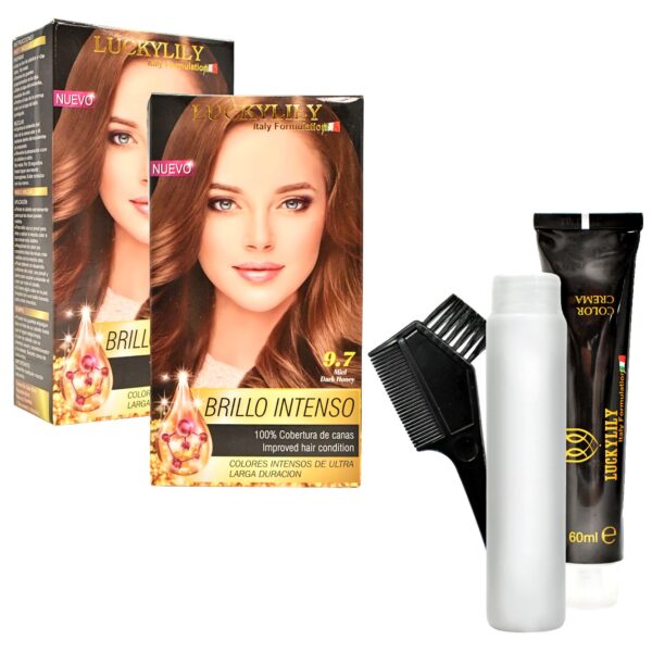 Tinte Para Cabello Lucky Lily Miel Tono 9.7