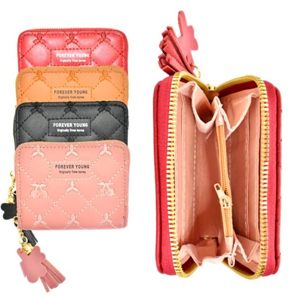Billetera Cuadrada Con Estampado Cherry Forever Young
