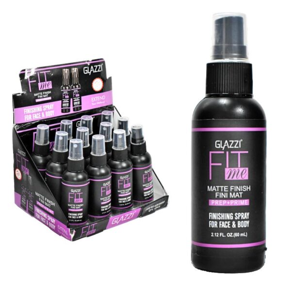 Fijador De Maquillaje En Spray Glazzi Matte Lineas Moradas 60Ml