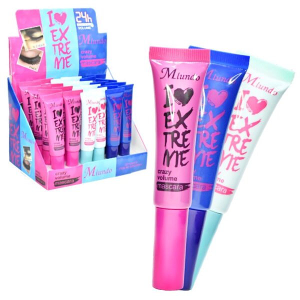 Mascara Para Pestañas Xtreme 24H De Miundo En Tubo