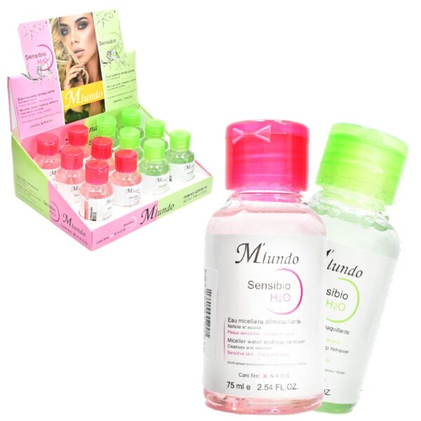 Desmaquillante Miundo Sensibio H2O Tapa Verde Y Roja