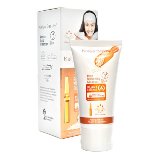 Limpiador Y Blanqueador Facial De Arroz Kaliya Beauty 80Ml