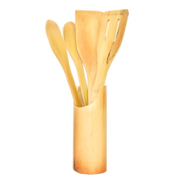 Set De Paletas De 4 Unidades De Madera Con Base