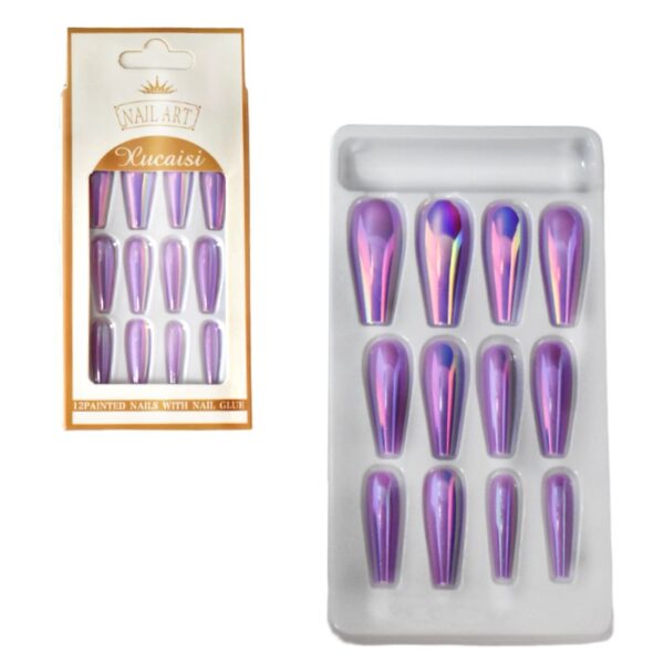Uñas Press On Nails 12pcs LT1 - Imagen 5